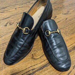 GUCCI 1953 Horsebit Jordaan Leather Loafer Black 8.5 UK/ 9US